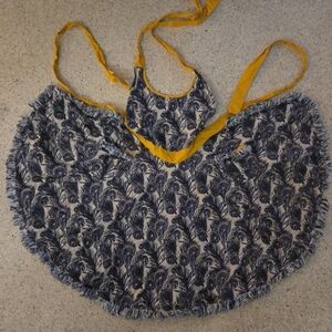 Sur La Table Vintage Dress Style Apron Cotton W Pockets